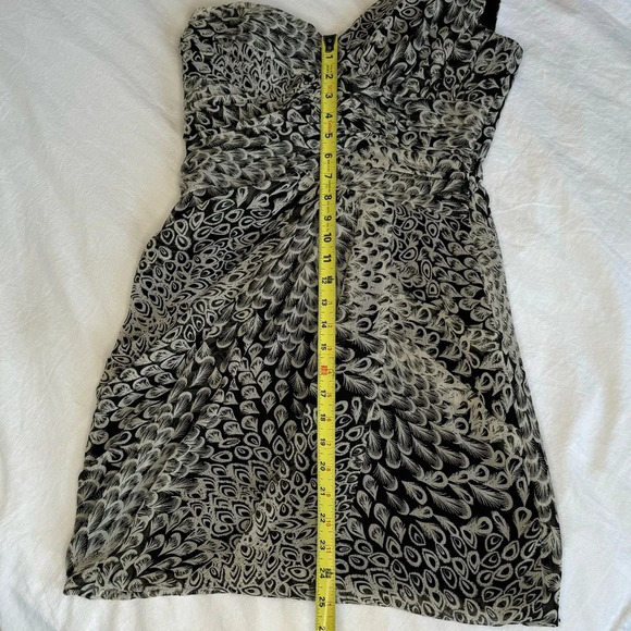 Max and  Cleo Womens One Shoulder Sheath Cocktail Dress Ruched Black Size 6 sexy - Picture 8 of 13